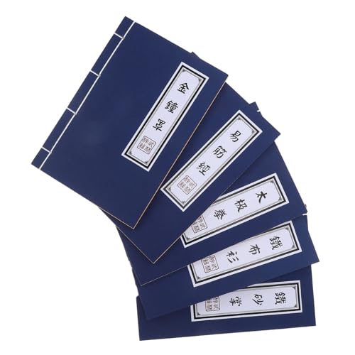 HOMSFOU 5 Stück Retro Notizblock Hardcover Leeres Buch Papier Notizbücher Notizbuch Blanko Hardcover Notizbuch Blanko Antikes Buch Kraft Notizbücher Bulk Chinesisches von HOMSFOU