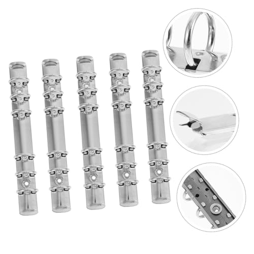 HOMSFOU 5 Stück Ring Binder Mechanismen Ersatz Kit Rostfreie Metall Ringbuchmechanik für Notizbücher und Planer Einfach zu Öffnen Schließen Flexibel für Büro Schule und Zuhause HOMSFOU 5 Stück Ring Binder Mechanismen Ersatz Kit Rostfreie Metall Ringbuchmechanik für Notizbücher und Planer Einfach zu Öffnen Schließen Flexibel für Büro Schule und Zuhause von HOMSFOU