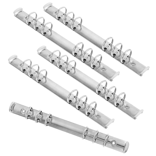 HOMSFOU 5 Stück Ringbuch Mechanismus Teiliges DIY Bindemittel für Lose Planner Notizbücher und Dokumentenaufbewahrung HOMSFOU 5 Stück Ringbuch Mechanismus Teiliges DIY Bindemittel für Lose Planner Notizbücher und Dokumentenaufbewahrung von HOMSFOU