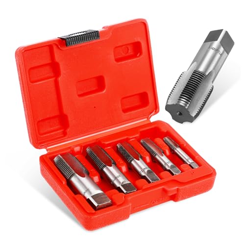 HOMSFOU 5 Stück Rohrgewindebohrer-set Taps Sanitärhahn Beschlag Rohrverschraubung Stahlhahn Npt-hahn Faden -tap -kit Handfädelzapfen Npt-rohrhahn Handgewindebohrer Kohlenstoffstahl Silber HOMSFOU 5 Stück Rohrgewindebohrer-set Taps Sanitärhahn Beschlag Rohrverschraubung Stahlhahn Npt-hahn Faden -tap -kit Handfädelzapfen Npt-rohrhahn Handgewindebohrer Kohlenstoffstahl Silber von HOMSFOU
