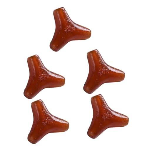 HOMSFOU 5 Stück Rote Spacer Perlen Natürliche Schmuckperlen für Diy Armbänder und Charm Bead für Kreative Bastelprojekte Langlebiges Material Einfach zu Verwenden von HOMSFOU