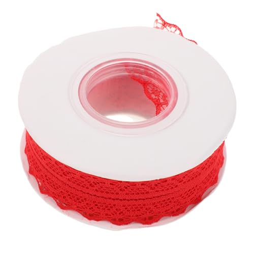 HOMSFOU 5 Stück Rotes Vintage-Spitzenband Blumen Spitzenborte für Geschenkverpackung DIY Basteln Hochzeitsdeko Blumenverzierung Nähen Handarbeit HOMSFOU 5 Stück Rotes Vintage-Spitzenband Blumen Spitzenborte für Geschenkverpackung DIY Basteln Hochzeitsdeko Blumenverzierung Nähen Handarbeit von HOMSFOU