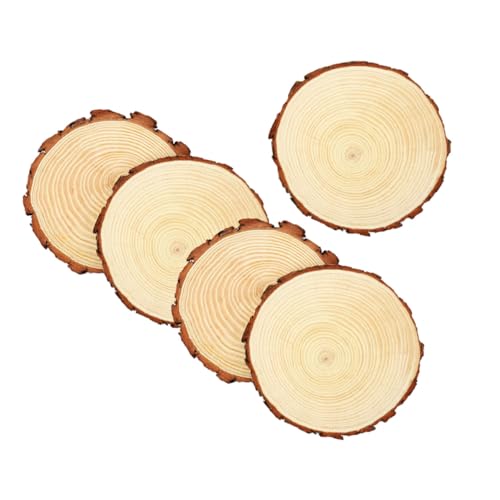 HOMSFOU 5 Stück Runde Holzchip -Dekoration runden Scheiben Basteln natürlich Planke rundes Holzbrett leeres Holzbrett holzplatten selber machen einfache Holzscheibe Protokoll HOMSFOU 5 Stück Runde Holzchip -Dekoration runden Scheiben Basteln natürlich Planke rundes Holzbrett leeres Holzbrett holzplatten selber machen einfache Holzscheibe Protokoll von HOMSFOU