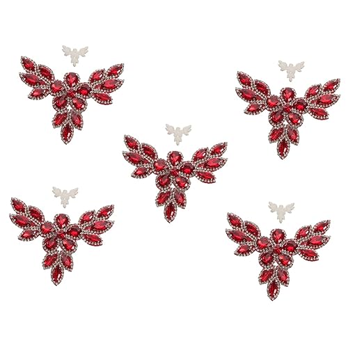 HOMSFOU 5 Stück Schuhblume Aus Strass Klebstoff Flicken Aufnähen Jacke Flecken Bestickt Patch Kleiderflicken Aufnäher Für Kleidung Flicken Aufbügeln Rot Heißschmelzkleber HOMSFOU 5 Stück Schuhblume Aus Strass Klebstoff Flicken Aufnähen Jacke Flecken Bestickt Patch Kleiderflicken Aufnäher Für Kleidung Flicken Aufbügeln Rot Heißschmelzkleber von HOMSFOU