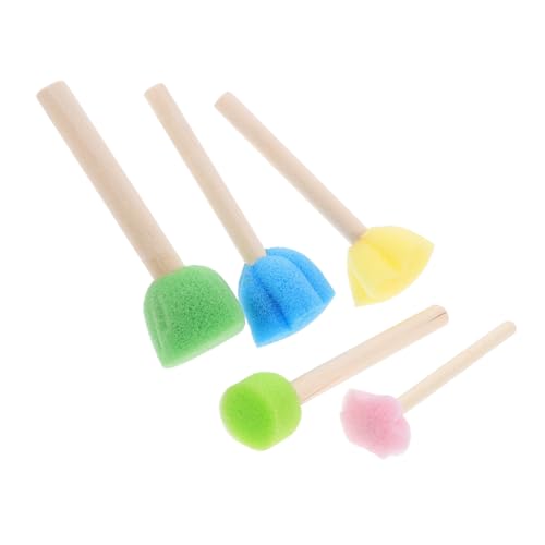 HOMSFOU 5 Stück Schwamm Stempelpinsel Schwämme Kinderschwamm Malpinsel Malpinsel Dauber Kunstschwamm Klein Kleinkinder Form Rundschwamm Pinsel Farbe Malschwamm Schaumstoff Holz HOMSFOU 5 Stück Schwamm Stempelpinsel Schwämme Kinderschwamm Malpinsel Malpinsel Dauber Kunstschwamm Klein Kleinkinder Form Rundschwamm Pinsel Farbe Malschwamm Schaumstoff Holz von HOMSFOU