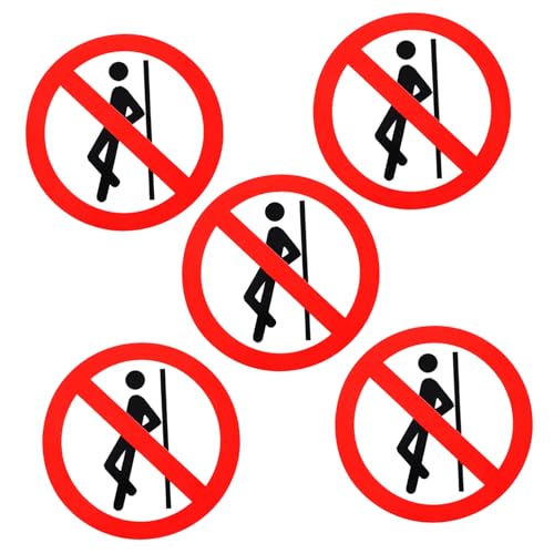 HOMSFOU 5 Stück Sicherheitsaufkleber Selbstklebende Warnhinweise Nicht Anlehnen für Fabriken Baustellen und Gefährliche Bereiche Langlebige Runde Warnaufkleber für Glatte Oberflächen HOMSFOU 5 Stück Sicherheitsaufkleber Selbstklebende Warnhinweise Nicht Anlehnen für Fabriken Baustellen und Gefährliche Bereiche Langlebige Runde Warnaufkleber für Glatte Oberflächen von HOMSFOU