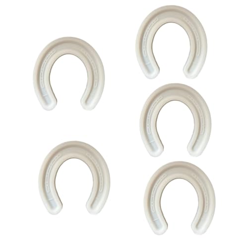 HOMSFOU 5 Stück Silikonform Für Badeseife DIY Herstellung Hufeisenform Duftkerzenform Hufeisenförmige Kerzenform Handgefertigte Zubehörformen Für Kerzen Kerzenformen Weißes von HOMSFOU