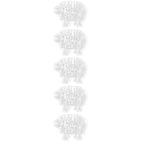 HOMSFOU 5 Stück Silikonform Schaf für Diy Projekte Wiederverwendbare Gießform Flexiblem Silikon für Kreative Wanddeko und Türschilder Einfach zu Reinigen Gießen von Kunstwerken von HOMSFOU