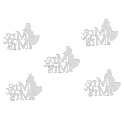 HOMSFOU 5 Stück Stanzform DIY Bastelschneider für Romantische Karten und Scrapbooking Langlebig und Vielseitig für Hochzeitsprojekte von HOMSFOU