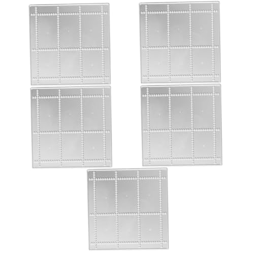 HOMSFOU 5 Stück Stanzformen Für Briefmarken Prägung Namen Scrapbooking Kunst Stanzschablonen Basteln Stanzordner Geprägtes Handwerkswerkzeug DIY Bastelschablone Silber von HOMSFOU