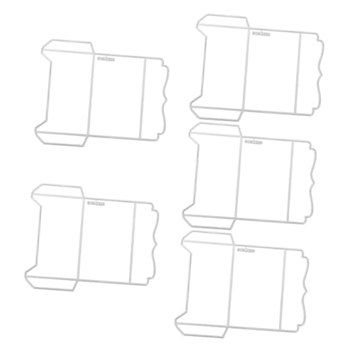 HOMSFOU 5 Stück Stanzformen Schablonen Für Die Umschlagherstellung Wort Scrapbooking Zubehör Schlitzschneiden Basteln Scrapbook Stanzungen Papierfarben Dekoration Prägeordner von HOMSFOU