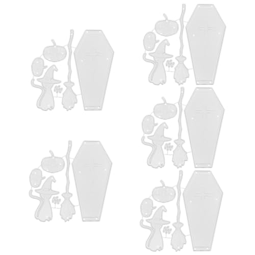 HOMSFOU 5 Stück Stempel DIY Stanzform halloween pumpkin halloweenkürbis haloween pumpkin dekorativ Party Formen für Fotoalben Schimmel für Fotoalben Stahl mit hohem Kohlenstoffgehalt von HOMSFOU