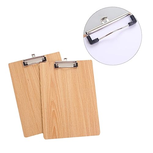 HOMSFOU 5 Stück Teiliges Clipboard mit Metallclip Praktische Schreib und Sortierunterlage für Schule Büro und Zuhause Ergonomisches Design für Altersgruppen von HOMSFOU