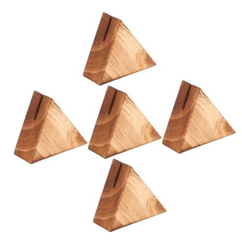 HOMSFOU 5 Stück Teiliges Holzständer für Visitenkarten Stabiler Kartenhalter aus für Tisch für Kreative Dekoration Küche Esszimmer und Wohnzimmer HOMSFOU 5 Stück Teiliges Holzständer für Visitenkarten Stabiler Kartenhalter aus für Tisch für Kreative Dekoration Küche Esszimmer und Wohnzimmer von HOMSFOU
