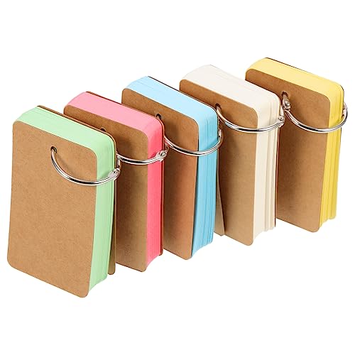 HOMSFOU 5 Stück Teiliges Leere Notizkarten Notizblöcke für DIY Lernkarten Binderingfähige Karteikarten für Klassenzimmer Praktische Schreibmaterialien HOMSFOU 5 Stück Teiliges Leere Notizkarten Notizblöcke für DIY Lernkarten Binderingfähige Karteikarten für Klassenzimmer Praktische Schreibmaterialien von HOMSFOU