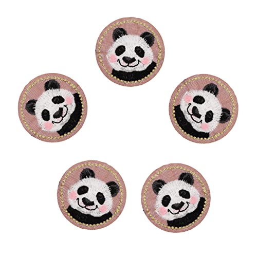 HOMSFOU 5 Stück Teiliges Panda Aufnäher zum Aufbügeln Bestickte Kleidung Reparatur Patches Niedliche Applikationen für Jeans Jacken Rucksäcke Einfaches Dekorieren und Ausbessern HOMSFOU 5 Stück Teiliges Panda Aufnäher zum Aufbügeln Bestickte Kleidung Reparatur Patches Niedliche Applikationen für Jeans Jacken Rucksäcke Einfaches Dekorieren und Ausbessern von HOMSFOU