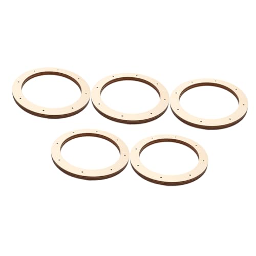 HOMSFOU 5 Stück Teiliges Rundes Kranzrohling Stabilem Holz DIY Weihnachtsdeko Wreath Frames für Innen und Außennutzung für Wand und Türdekoration mit Langlebiger Konstruktion HOMSFOU 5 Stück Teiliges Rundes Kranzrohling Stabilem Holz DIY Weihnachtsdeko Wreath Frames für Innen und Außennutzung für Wand und Türdekoration mit Langlebiger Konstruktion von HOMSFOU