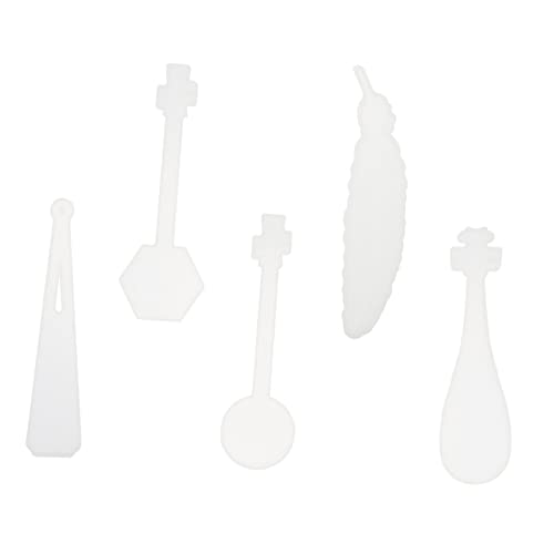 HOMSFOU 5 Stück Teiliges Silikon Lesezeichen Gießform Set Retro Flexibel Diy Epoxidharz Form für Schmuckanhänger Basteln mit Feder Rund Diamant Klassisch und Pipa Designs HOMSFOU 5 Stück Teiliges Silikon Lesezeichen Gießform Set Retro Flexibel Diy Epoxidharz Form für Schmuckanhänger Basteln mit Feder Rund Diamant Klassisch und Pipa Designs von HOMSFOU