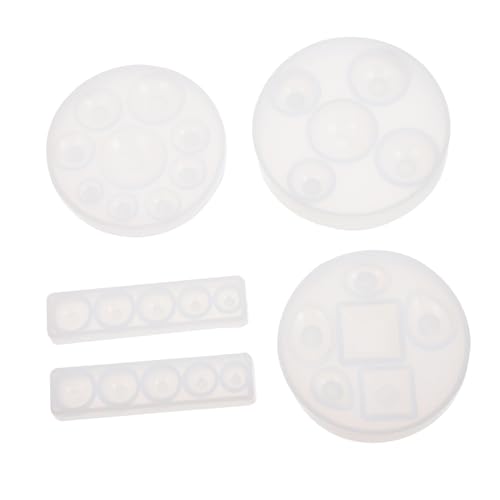 HOMSFOU 5 Stück Teiliges Silikon Schmuckmould Diy Epoxidharz Formen für Zeitlose Kristall Gemstone Kunst Einfach zu Verwenden Leicht zu Reinigen für Kreative Projekte von HOMSFOU