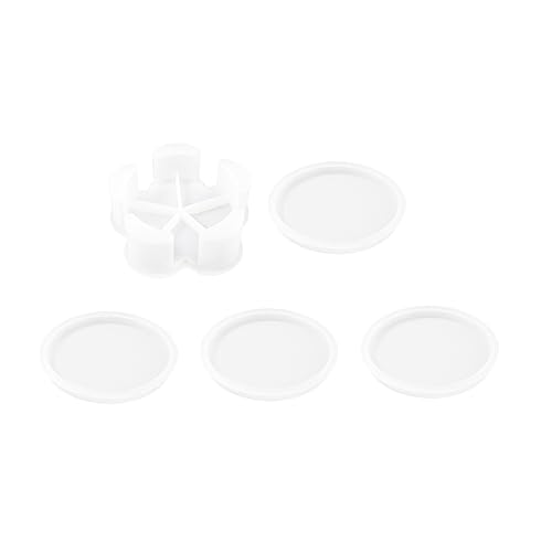 HOMSFOU 5 Stück Teiliges Silikonform Set für Untersetzer und Aufbewahrungsbox Diy Gießformen für Epoxidharz für Kunsthandwerk und Desktop Dekoration von HOMSFOU