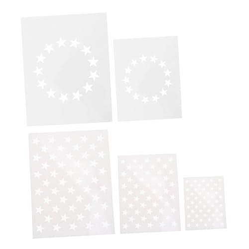 HOMSFOU 5 Stück Teiliges Sternschablonen Holz Wandmalerei Airbrush Vorlagen Verschiedene für DIY Bastelprojekte Wiederverwendbar für Amerikanische Flaggen designs und Kreative Dekoration HOMSFOU 5 Stück Teiliges Sternschablonen Holz Wandmalerei Airbrush Vorlagen Verschiedene für DIY Bastelprojekte Wiederverwendbar für Amerikanische Flaggen designs und Kreative Dekoration von HOMSFOU