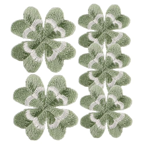 HOMSFOU 5 Stück Teiliges Vierblättrige Kleeblatt Aufnäher Dekorative und Abriebfeste Hut und Jackenpatches DIY Stoffapplikationen für Kleidung Kissen und Pullover für Patricks Day HOMSFOU 5 Stück Teiliges Vierblättrige Kleeblatt Aufnäher Dekorative und Abriebfeste Hut und Jackenpatches DIY Stoffapplikationen für Kleidung Kissen und Pullover für Patricks Day von HOMSFOU