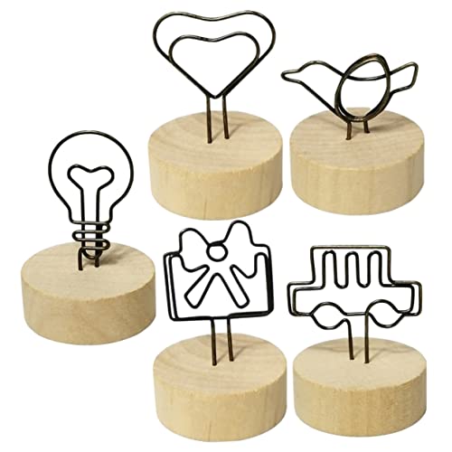 HOMSFOU 5 Stück Tischkartenhalter aus Kreative Memo Clips für Hochzeiten Veranstaltungen Tischdekoration und Fotos für Memos Notizen und Menükarten HOMSFOU 5 Stück Tischkartenhalter aus Kreative Memo Clips für Hochzeiten Veranstaltungen Tischdekoration und Fotos für Memos Notizen und Menükarten von HOMSFOU