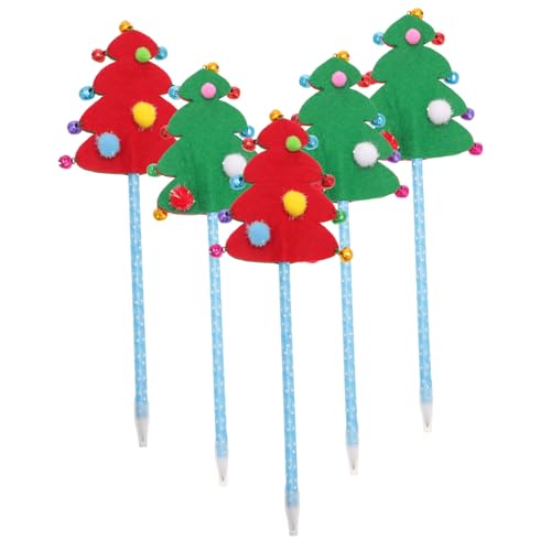 HOMSFOU 5 Stück Weihnachtliche Kugelschreiber mit Weihnachtsbaum Kreative Kinderstifte für Schüler Lustige Schreibgeräte als Schulbedarf und Geschenkidee HOMSFOU 5 Stück Weihnachtliche Kugelschreiber mit Weihnachtsbaum Kreative Kinderstifte für Schüler Lustige Schreibgeräte als Schulbedarf und Geschenkidee von HOMSFOU