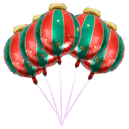 HOMSFOU 5 Stück Weihnachtsballons Aluminiumfolie Adorable Dekoration für Weihnachtsfeiern Langlebige Folienballons für Festliche Anlässe und Fotoshootings Wand und Tischdekoration HOMSFOU 5 Stück Weihnachtsballons Aluminiumfolie Adorable Dekoration für Weihnachtsfeiern Langlebige Folienballons für Festliche Anlässe und Fotoshootings Wand und Tischdekoration von HOMSFOU