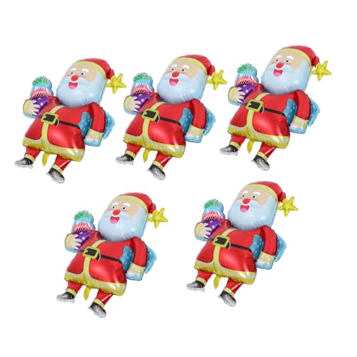 HOMSFOU 5 Stück Weihnachtsmann-ballon Ballondekoration Neuheit Ballon Folienballon Weihnachtliche Tischdekoration Exquisites Ballondekor Weihnachtsballons Für Party Aluminiumfolie HOMSFOU 5 Stück Weihnachtsmann-ballon Ballondekoration Neuheit Ballon Folienballon Weihnachtliche Tischdekoration Exquisites Ballondekor Weihnachtsballons Für Party Aluminiumfolie von HOMSFOU