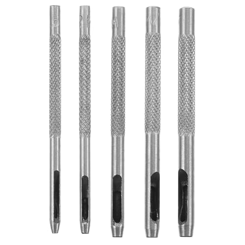 HOMSFOU 5-Teiliges Set Gürtelschlag hohles Stanzwerkzeug -Stanzwerkzeug hole punch stanze Gürtellocher Kreisschlag Ösenausrüstung Lochschneider Gurt Dusche Stanzmesser Stahl HOMSFOU 5-Teiliges Set Gürtelschlag hohles Stanzwerkzeug -Stanzwerkzeug hole punch stanze Gürtellocher Kreisschlag Ösenausrüstung Lochschneider Gurt Dusche Stanzmesser Stahl von HOMSFOU