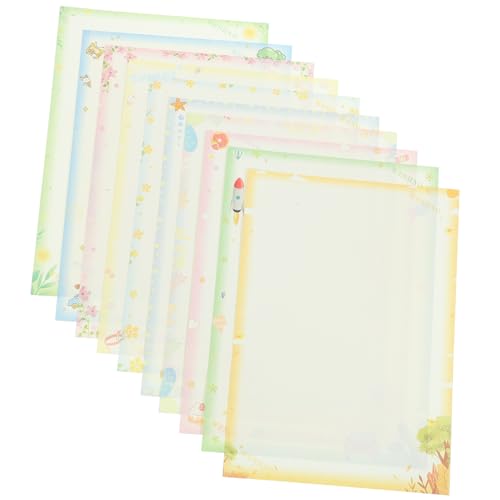HOMSFOU 50 Blatt Farbdruckpapier Farbe farbig buntes Papier Foto -Druckerpapier Papier für Drucker Briefpapier in Schreibwarenblumen Bastelpapier selber falten DIY bedrucktes Papier von HOMSFOU