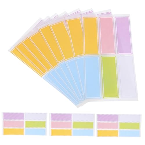 HOMSFOU 50 Blatt Klassifizierungsaufkleber farbig Aufkleber Beschriftungen Schlüssel Stichworte Abnehmbare Aufkleber bunt für Etiketten Aufkleber Kleberaufkleber Namensschildetikett Papier von HOMSFOU