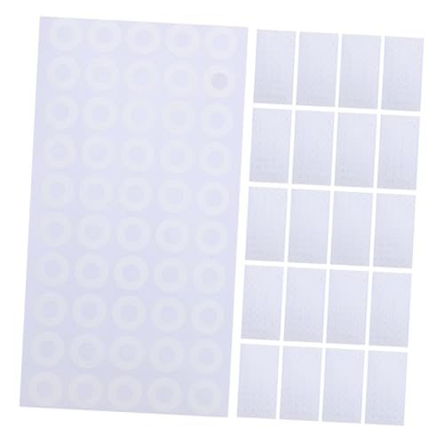HOMSFOU 50 Blatt Lochverstärkungsaufkleber aus PVC Selbstklebende Papierverstärkungsringe Starke Haftung Langlebiger Schutz für Ringbücher Büromappen Kalender und Rezeptbücher von HOMSFOU