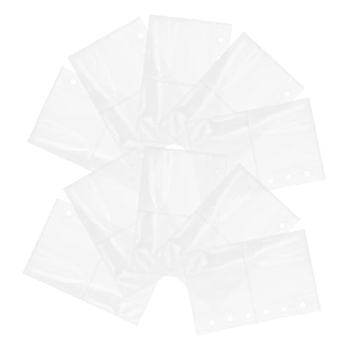 HOMSFOU 50 Blatt Sammelalbumseiten Binden Alben Sammelkartenhüllen Fotoalbumeinlagen Buchseite Bindemittel Ärmel Schutz Für Karten Beschützer Gebunden Kartenhüllenseite Pvc Transparent HOMSFOU 50 Blatt Sammelalbumseiten Binden Alben Sammelkartenhüllen Fotoalbumeinlagen Buchseite Bindemittel Ärmel Schutz Für Karten Beschützer Gebunden Kartenhüllenseite Pvc Transparent von HOMSFOU