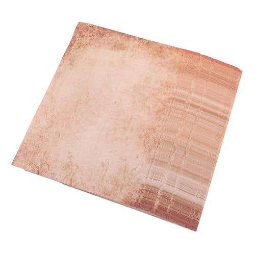 HOMSFOU 50 Blatt Vintage Briefpapier Altes Papier Pergamentpapier Briefpapier Vintage Journalpapier Kraftpapier Origami -papier Kaffee von HOMSFOU