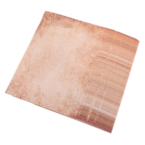 HOMSFOU 50 Blatt Vintage Briefpapier Kraftpapier Schreibbriefpapier Vintage Letter Paper Journalpapier altes Papier doppelseitiges Druckpapier Papier im Briefformat Pergamentpapier Kaffee von HOMSFOU