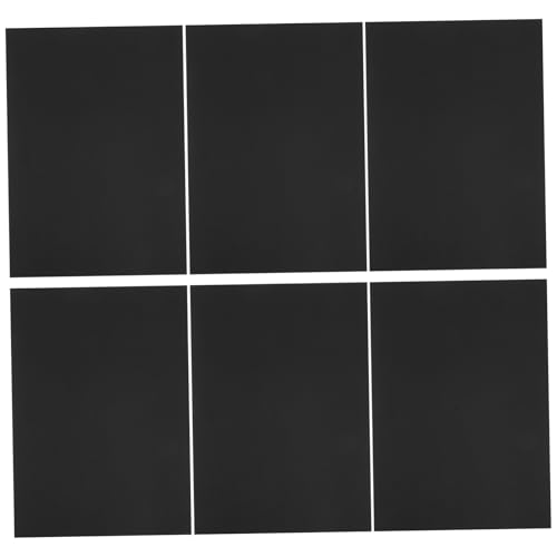 HOMSFOU 50 Blatt schwarzes Papier Kartenvorrat Karton schwarzes Aufkleberpapier buntes Papier dickes Papier Rechtsplakat Zeichenpapier grobes Schleifpapier Farbblock Black von HOMSFOU