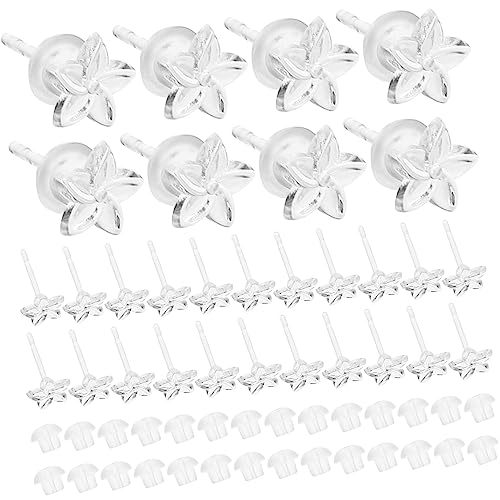 HOMSFOU 50 Sätze Transparente Blumen Ohrstecker mit Ohrstopfen Umweltschonende Einfache Ohrschmuck für Verschiedene Anlässe Geeignet für DIY Schmuckgestaltung HOMSFOU 50 Sätze Transparente Blumen Ohrstecker mit Ohrstopfen Umweltschonende Einfache Ohrschmuck für Verschiedene Anlässe Geeignet für DIY Schmuckgestaltung von HOMSFOU