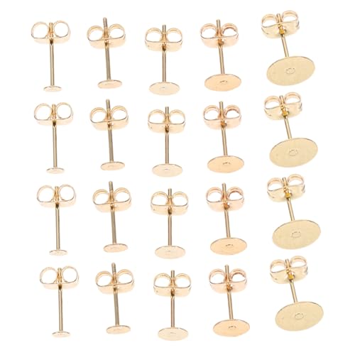 HOMSFOU 50 Satz Ohrstecker Flach Rund Mit Sicherem Verschluss Schmuckzubehör Für Diy Ohrring Basteln Alltag Robust Verschleißfest Minimalistisch HOMSFOU 50 Satz Ohrstecker Flach Rund Mit Sicherem Verschluss Schmuckzubehör Für Diy Ohrring Basteln Alltag Robust Verschleißfest Minimalistisch von HOMSFOU