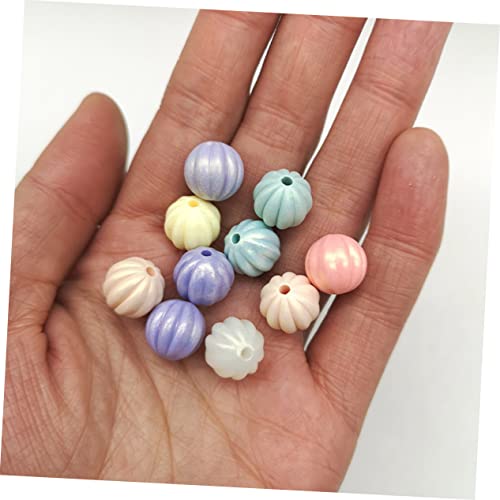 HOMSFOU 50 Stück Acryl Rundperlen Kürbis Spacer Beads Diy Schmuck Bastelperlen für Armbänder Halsketten Bunte Farben für Hochzeit Party Dekoration HOMSFOU 50 Stück Acryl Rundperlen Kürbis Spacer Beads Diy Schmuck Bastelperlen für Armbänder Halsketten Bunte Farben für Hochzeit Party Dekoration von HOMSFOU