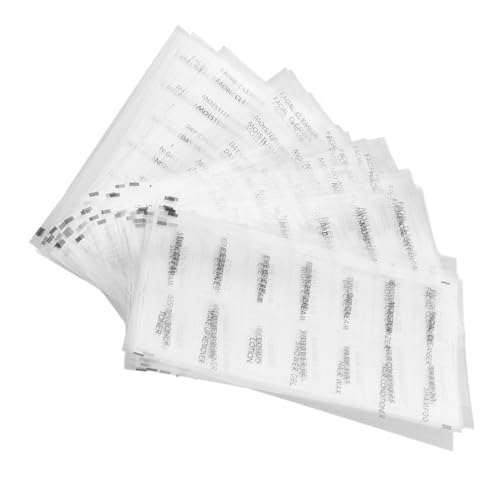 HOMSFOU 50 Stück Badezimmer Aufkleber Selbstklebende Wasserfeste Flaschenetiketten für Shampoo und Hautpflege Transparent für Reisegrößen und Badezimmerorganisation HOMSFOU 50 Stück Badezimmer Aufkleber Selbstklebende Wasserfeste Flaschenetiketten für Shampoo und Hautpflege Transparent für Reisegrößen und Badezimmerorganisation von HOMSFOU