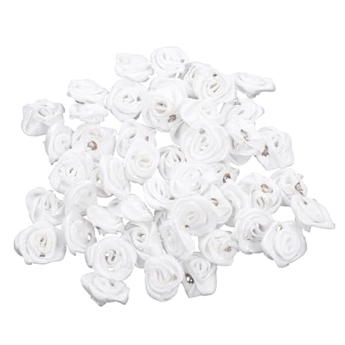 HOMSFOU 50 Stück Band Rosenknospen Kostüm DIY -Rosen Bastelbedarf Kleidung, die Rosen herstellt nähen winzig Kopfschmuck aus Blumen herstellen klein machen Polyester Weiß HOMSFOU 50 Stück Band Rosenknospen Kostüm DIY -Rosen Bastelbedarf Kleidung, die Rosen herstellt nähen winzig Kopfschmuck aus Blumen herstellen klein machen Polyester Weiß von HOMSFOU
