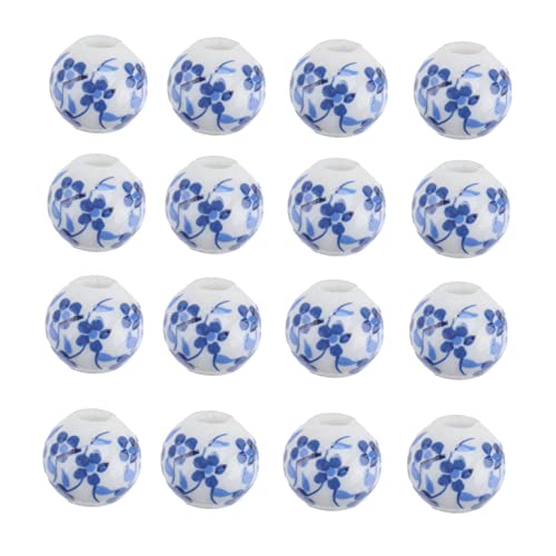 HOMSFOU 50 Stück Blumenmuster Keramikperlen Diy Schmuckzubehör Armband Deko für Kreative Projekte Handgefertigte Accessoires Langlebig und für und Bastelarbeiten HOMSFOU 50 Stück Blumenmuster Keramikperlen Diy Schmuckzubehör Armband Deko für Kreative Projekte Handgefertigte Accessoires Langlebig und für und Bastelarbeiten von HOMSFOU