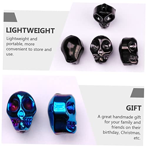 HOMSFOU 50 Stück Bunte Glasperlen mit Design Lose Diy Schmuckperlen für Armbänder Ohrringe und Bastelarbeiten Dekorative Spacer Perlen für Kreative Schmuckherstellung von HOMSFOU