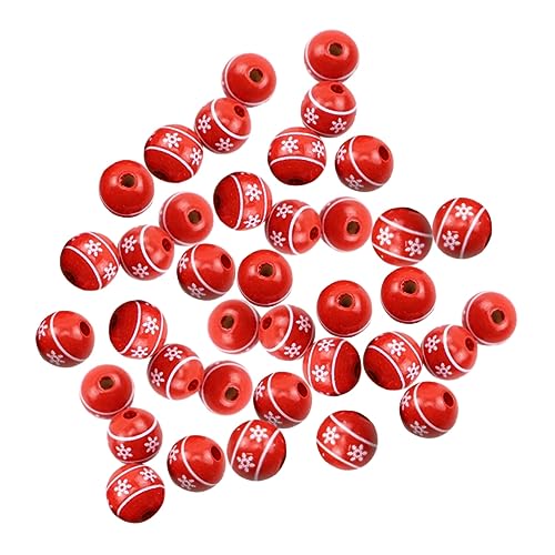 HOMSFOU 50 Stück Bunte Holzperlen für Diy Schmuckherstellung Weihnachtsperlen für Armbänder und Dekorationen für Kreative Bastelprojekte HOMSFOU 50 Stück Bunte Holzperlen für Diy Schmuckherstellung Weihnachtsperlen für Armbänder und Dekorationen für Kreative Bastelprojekte von HOMSFOU