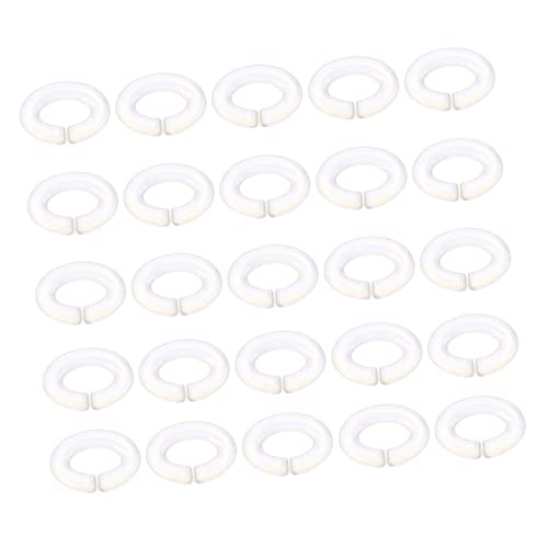 HOMSFOU 50 Stück C-förmige Offene Schnallenkette Ketten Für Ringe Zum Annähen Verschluss Kette Verschluss Armband Verbindungsringe Schmuck Diy Schlüsselanhänger Weiß Acryl HOMSFOU 50 Stück C-förmige Offene Schnallenkette Ketten Für Ringe Zum Annähen Verschluss Kette Verschluss Armband Verbindungsringe Schmuck Diy Schlüsselanhänger Weiß Acryl von HOMSFOU