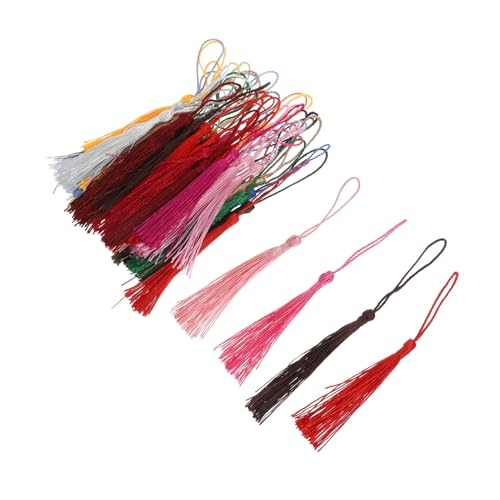 HOMSFOU 50 Stück Chinesische Knotentasseln Dekorative Quasten für Schlüsselanhänger Lesezeichen Schmuckherstellung Diy Projekte Farben Zufällig Zufällige Farbe HOMSFOU 50 Stück Chinesische Knotentasseln Dekorative Quasten für Schlüsselanhänger Lesezeichen Schmuckherstellung Diy Projekte Farben Zufällig Zufällige Farbe von HOMSFOU