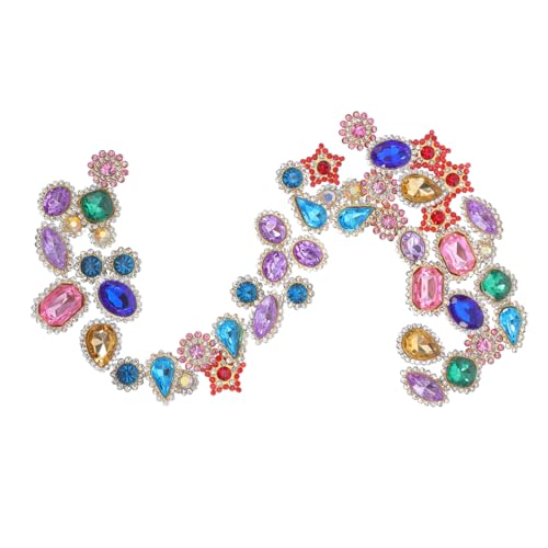 HOMSFOU 50 Stück Dekorative Näh Rhinestone Buttons für Diy Haarclips und Bekleidungsaccessoires Handgenähte Blumenverzierungen Langlebigem Material von HOMSFOU
