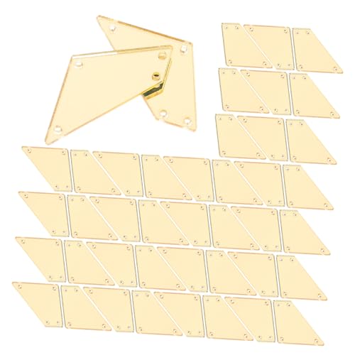HOMSFOU 50 Stück Diamantzubehör Basteln Strass Handwerk Pailletten zum Nähen Kristalle nähen Strassaufkleber kleider Kleidung zum Aufnähen, Kunsthandwerk Applikation aufnähen Acryl von HOMSFOU